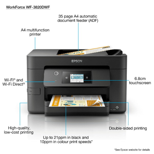 Epson Inkjet WorkForce Pro WF-3820DWF - Image 2